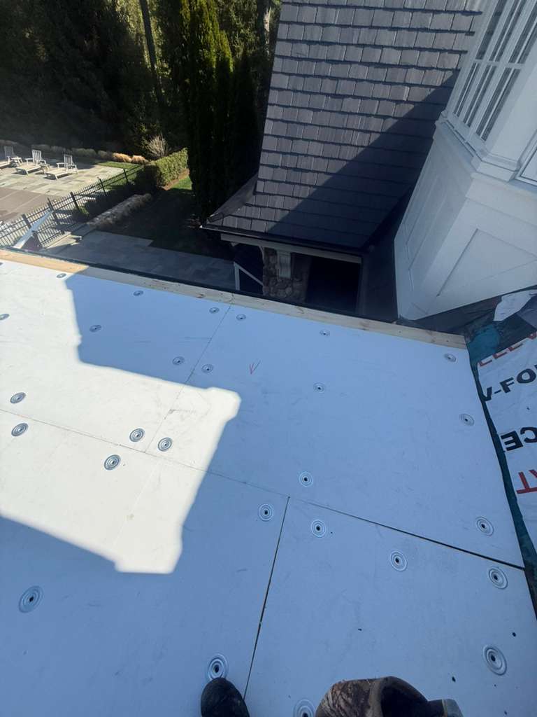 Roofing work area